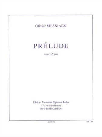 MESSIAEN:PRELUDE POUR ORGUE