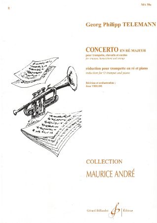 TELEMANN:CONCERTO EN RE MAJEUR TRUMPET & PIANO