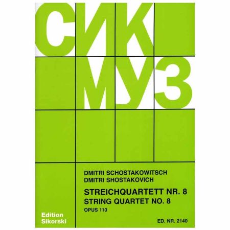 SHOSTAKOVICH:STRING QUARTET NO.8 OP.110