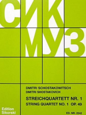SHOSTAKOVICH:STRING QUARTET NO.1 OP.49