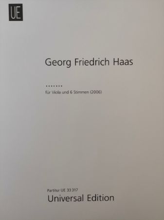 HAAS:....... FUR VIOLA UND 6 STIMMEN