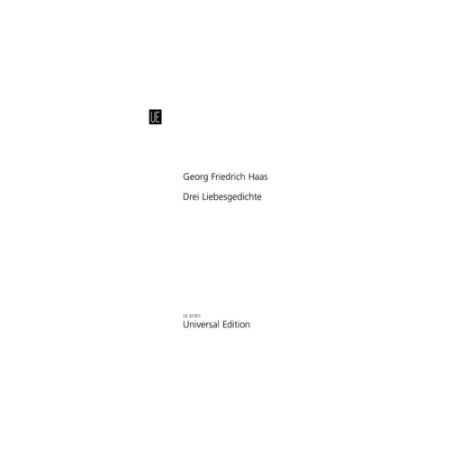 HAAS:DREI LIEBESGEDICHTE VOCAL SCORE