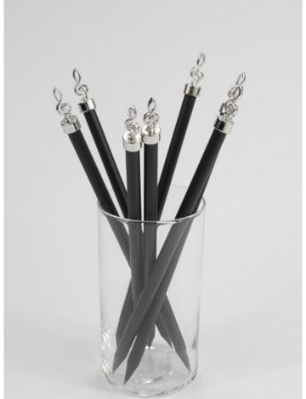 DP SVINČNIK S SREBRNIM VIOLINSKIM KLJUČEM NA VRHU