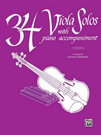 LESINSKY:34 VIOLA SOLOS WITH PIANO ACCOMPANIMENT