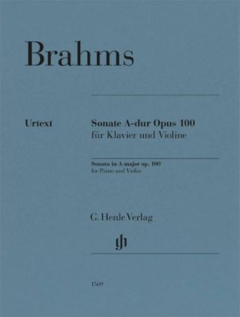 BRAHMS:VIOLIN SONATA  A-DUR OP.100 VIOLIN AND PIANO