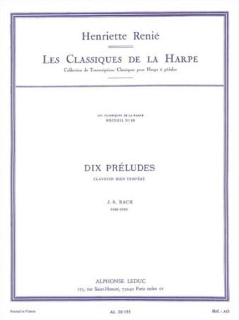 RENIE:DIX (10) PRELUDES HARPE