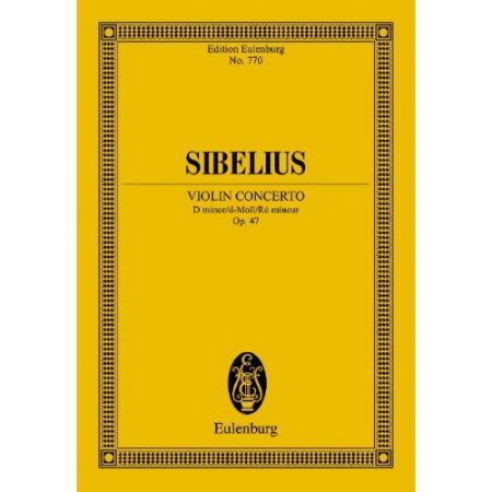 SIBELIUS:CONCERTO FOR VIOLIN  OP.47 STUDY SCORE