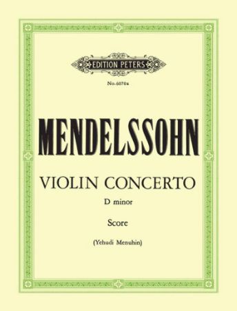 MENDELSSOHN:VIOLIN CONCERTO D-MINOR SCORE