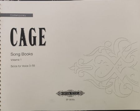 CAGE:SONG BOOK SOLOS FOR VOICE 3-58 VOL.1