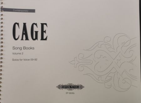 CAGE:SONG BOOK SOLOS FOR VOICE 59-92 VOL.2