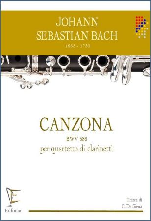 BACH J.S.:CANZONA BWV 588 PER QUARTETTO DI CLARINETTI