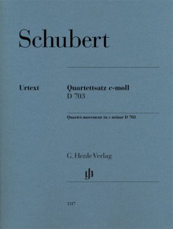 SCHUBERT:QUARTET MOVEMENT IN C MINOR 4 703