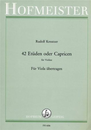 KREUTZER R.:42 ETUDEN ODER CAPRICEN/42 STUDIES OR CAPRICES FOR VIOLA