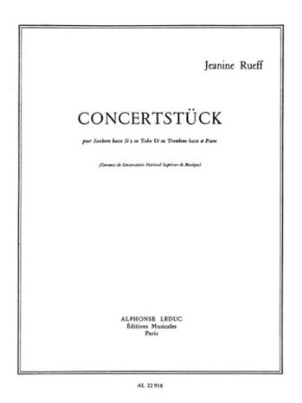 RUEFF:CONCERTSTUCK TUBA OR BASS TROMBONE AND PIANO