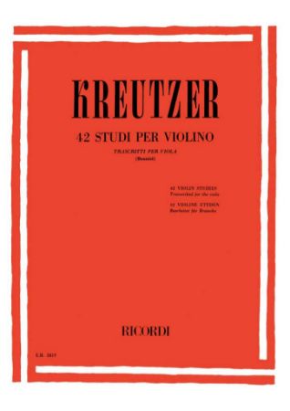 KREUTZER:42 STUDI PER VIOLA