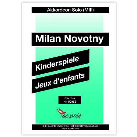 NOVOTNY:KINDERSPIELE/JEUX D'ENFANTS AKKORDEON SOLO