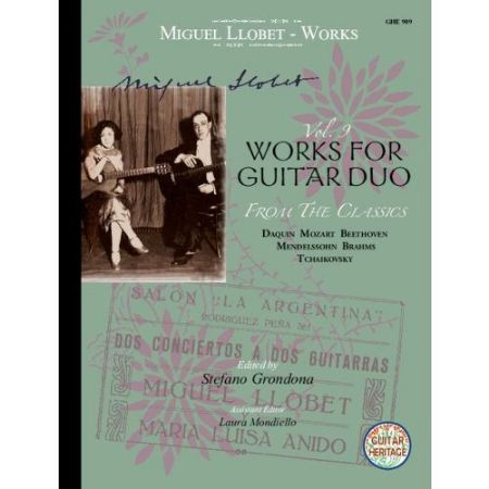 LLOBET GUITAR WORKS VOL.9 FOR DUO