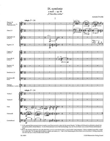 DVORAK:SYMPHONY NO.9 OP.95 FULL SCORE