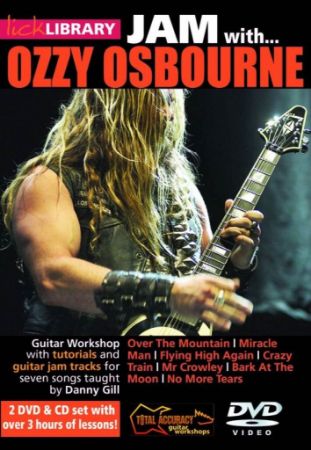 JAM WITH...OZZY OSBOURNE 2DVD & CD SET WITH OVER 3 HOURS OF LESSONS1