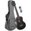 CASCHA Tenor Ukulele Mahogany Black (incl. Bag padded, 3 Picks) HH-2305
