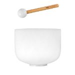 SELA Kristalna pojoča posoda 10“ Crystal Singing Bowl Set Frosted 440Hz G