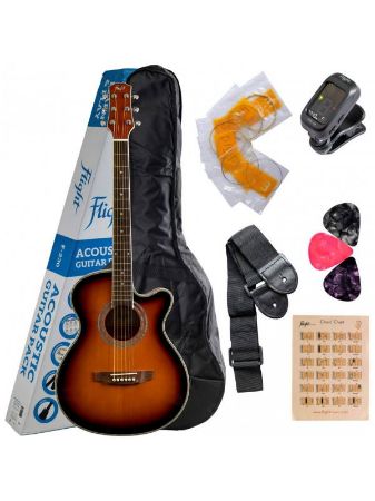 FLIGHT AKUSTIČNA KITARA F-230 SB set