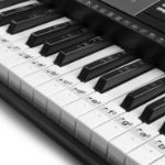 Odstranljive prozorne nalepke za označitev tipk na klavirju in klaviaturi