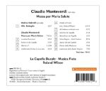 MONTEVERDI:MESSA PER MARIA SALUTE