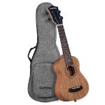 CASCHA Soprano Ukulele Mahogany Solid incl.bag CUSMS1