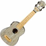CASCHA Soprano Ukulele Bamboo Graphite + EQ incl.bag HH-2315E