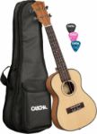 CASCHA Concert Ukulele Spruce Solid Top Lefthand incl.bag HH-2151L