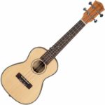 CASCHA Concert Ukulele Spruce Solid Top Lefthand incl.bag HH-2151L