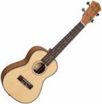 CASCHA Concert Ukulele Spruce Solid Top Lefthand incl.bag HH-2151L
