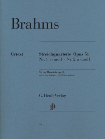 BRAHMS:STRING QUARTET OP.51 NO.1 & 2