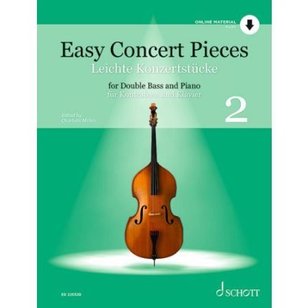 EASY CONCERT PIECES DOUBLE BASS 2 AND  PIANO+ AUDIO ACCESS