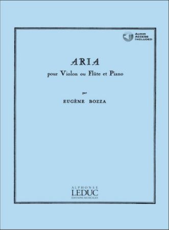 BOZZA:ARIA POUR FLUTE (VIOLON) ET PIANO + AUDIO ACCESS