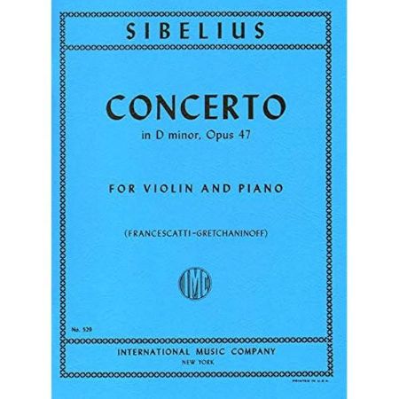 SIBELIUS:CONCERTO IN D-MINOR OP.47 VIOLIN AND PIANO (FANCESCATTI)