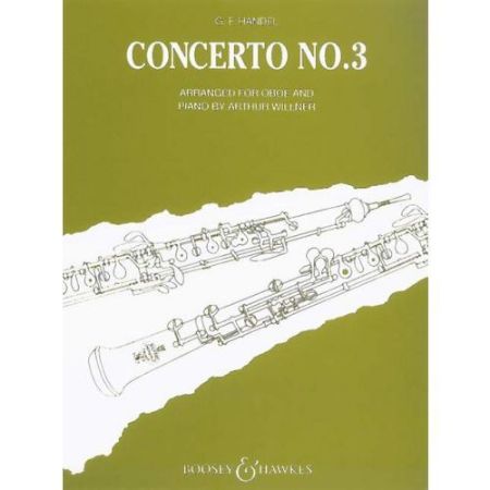 HANDEL:OBOE CONCERTO NO.3 FOR OBOE AND PIANO