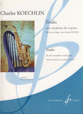 KOECHLIN:ETUDES/STUDIES FOR ALTO SAXOPHONE AND PIANO