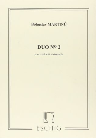 MARTINU:DUO NO.2 VIOLIN & VIOLONCELLO