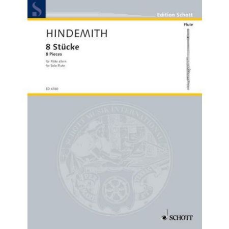 HINDEMITH:ACHT STUCKE/8 PIECES SOLO FLUTE