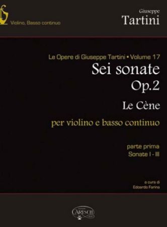 TARTINI:SEI SONATE OP.2 VOL.1 SONATE 1-3 VIOLIN AND PIANO