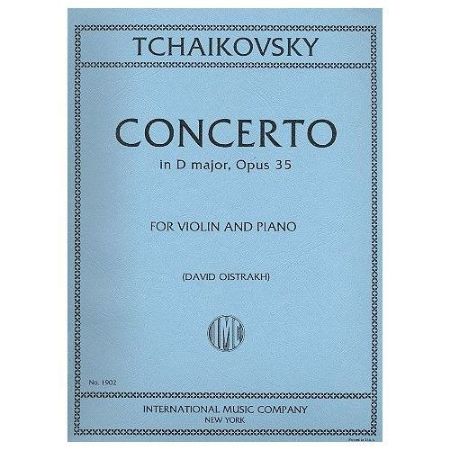 TCHAIKOVSKY:VIOLIN CONCERTO OP.35 D MAJOR VIOLIN AND PIANO (OISTRAKH)