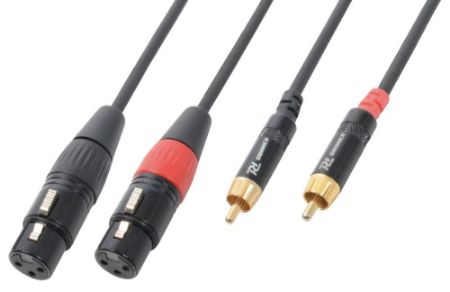 Pd CONNEX KABEL CX68-3 2x XLR Female-2x RCA Male 3.0m