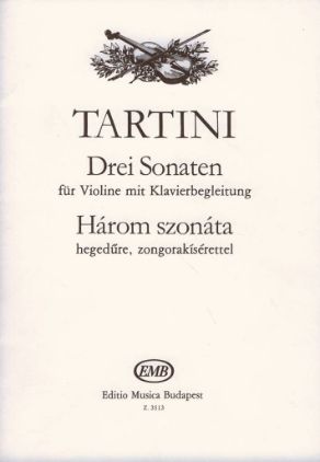 TARTINI:DREI SONATEN FUR VIOLINE MIT KLAVIERBEGLEITUNG