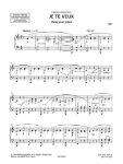 SATIE:JE TE VEUX FOR PIANO