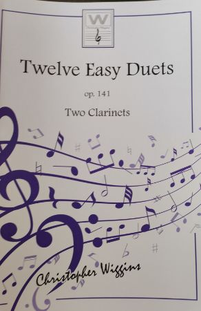 WIGGINS:TWELVE EASY DUETS OP.141 TWO CLARINETS