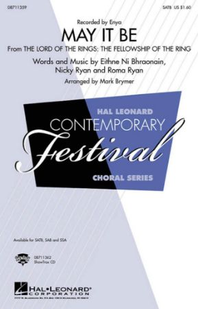 BRYMER:MAY IT BE THE LORD OF THE RING SATB