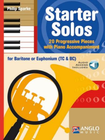 SPARKE:STARTER SOLOS 20 PROGRESSIVE PIECES BARITON OR EUPHONIUM (TC & BC)+AUDIO