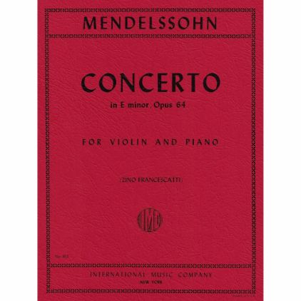 MENDELSSOHN:FLUTE CONCERTO E MINOR OP.64 FOR FLUTE AND PIANO